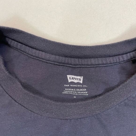 Levi's Talk As You Walk Graphic T-shirt Men Medium Oversized Blue Short Sleeve - Picture 6 of 7